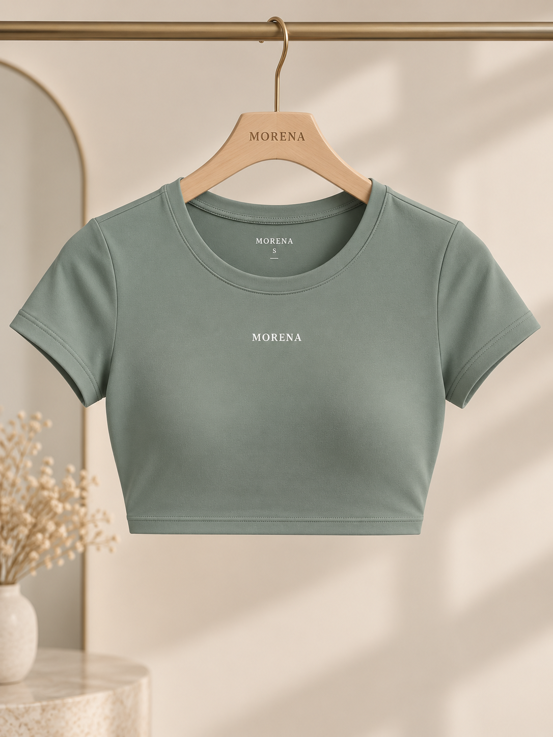 OLIVE CROP TOP