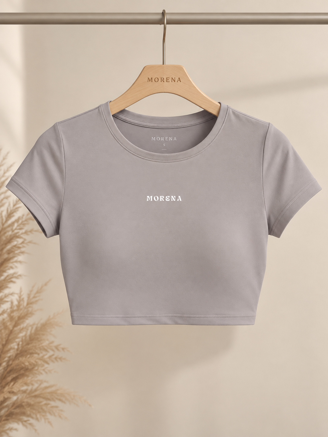 GREY CROP TOP