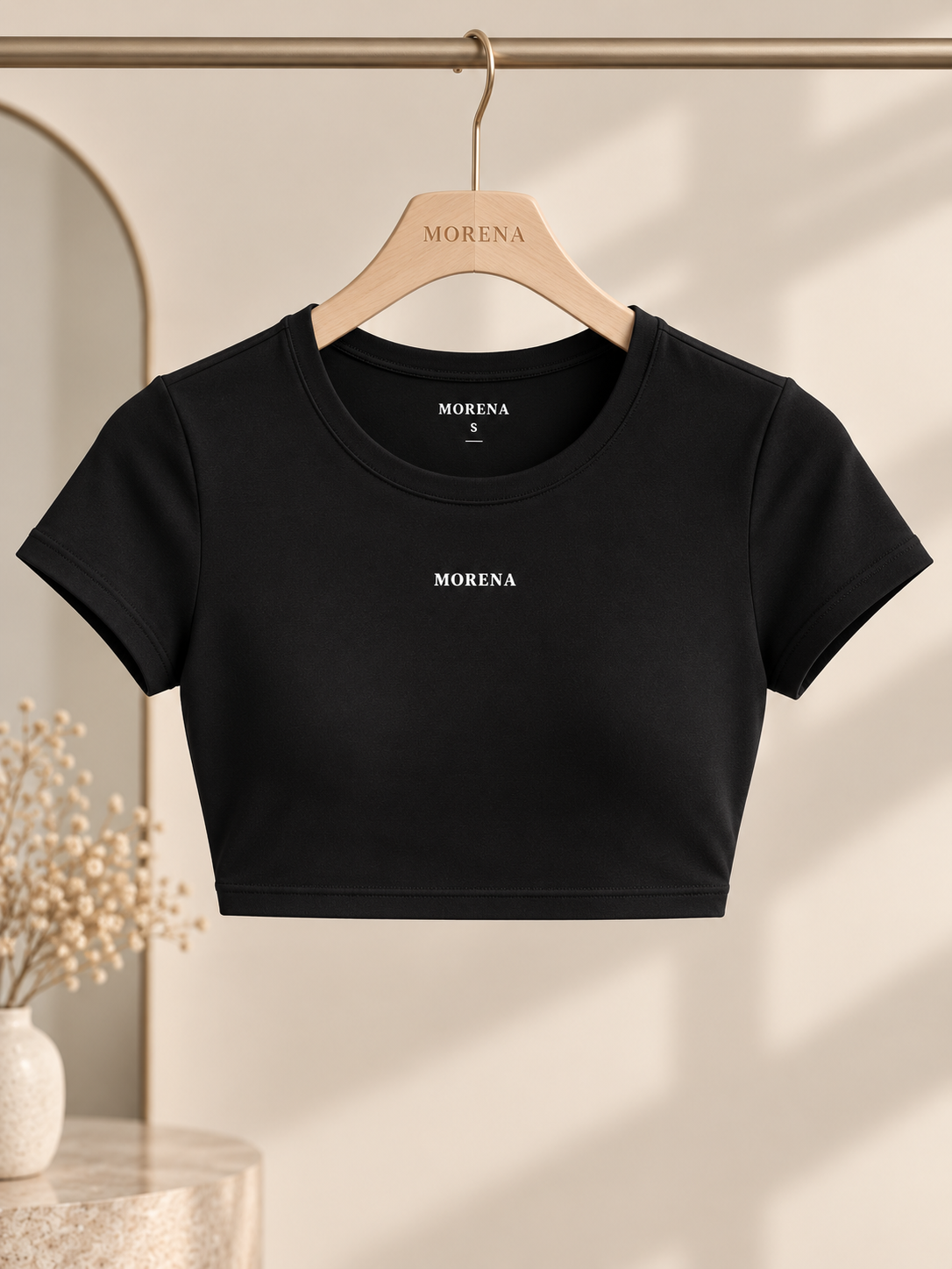 BLACK CROP TOP